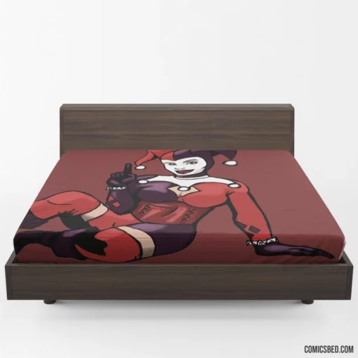 Harley Quinn Clown Princess of Crime Comic Fitted Sheet