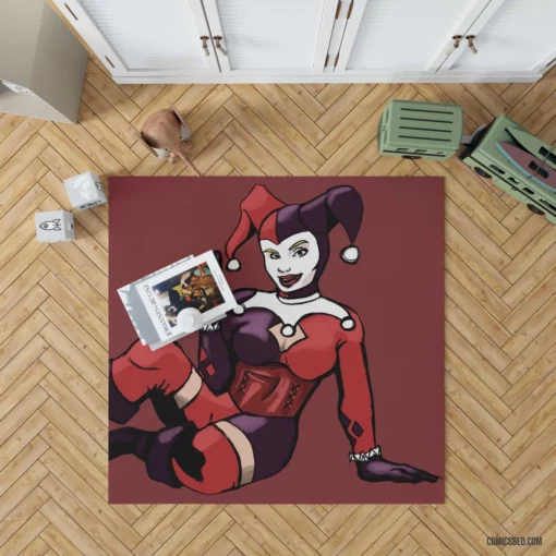 Harley Quinn Clown Princess of Crime Comic Rug