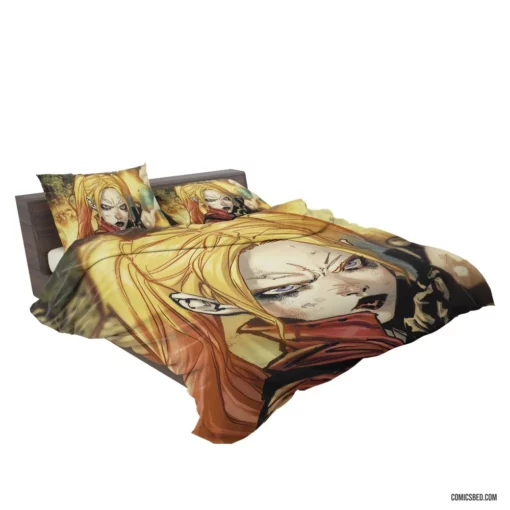 Harley Quinn DC Blonde Mischief Comic Bedding Set 2