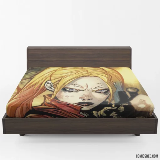 Harley Quinn DC Blonde Mischief Comic Fitted Sheet