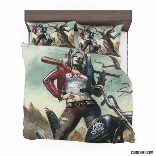 Harley Quinn DC Blonde Misfit Comic Bedding Set 1