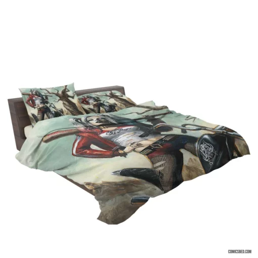 Harley Quinn DC Blonde Misfit Comic Bedding Set 2