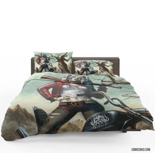 Harley Quinn DC Blonde Misfit Comic Bedding Set