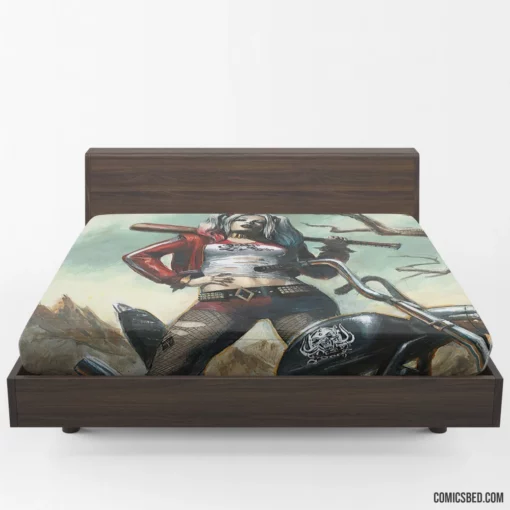 Harley Quinn DC Blonde Misfit Comic Fitted Sheet