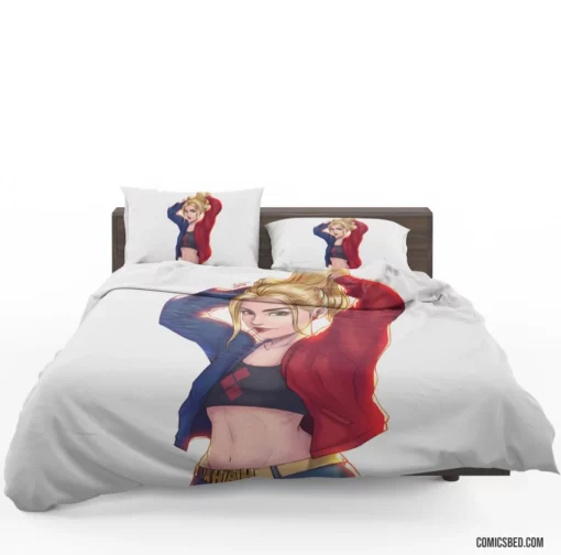 Harley Quinn DC Colorful Character Comic Bedding Set