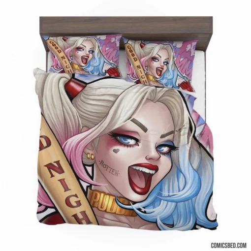 Harley Quinn DC Colorful Villain Comic Bedding Set 1