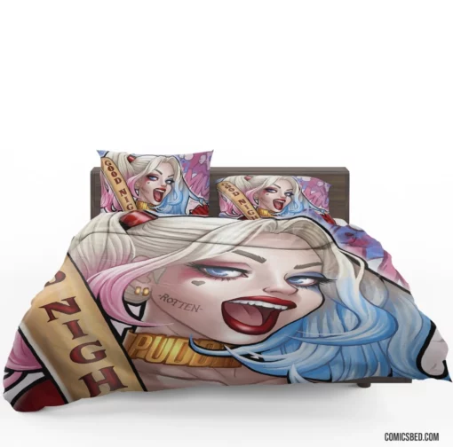 Harley Quinn DC Colorful Villain Comic Bedding Set