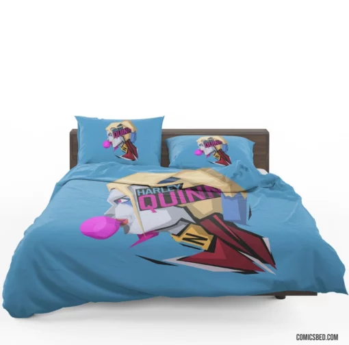 Harley Quinn DC Colorful Women Hero Comic Bedding Set