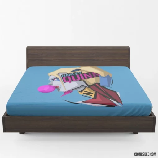 Harley Quinn DC Colorful Women Hero Comic Fitted Sheet