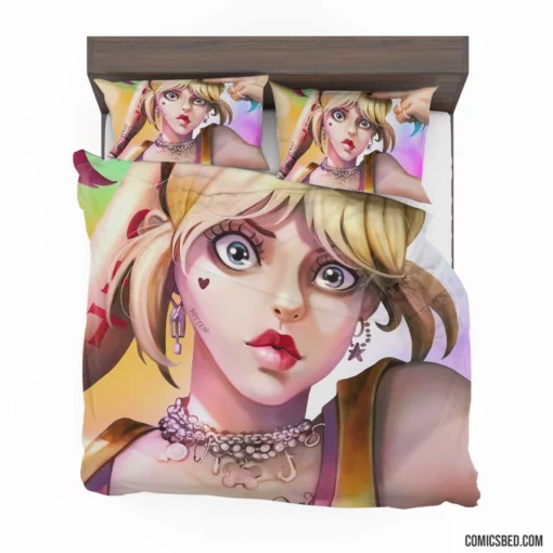 Harley Quinn DC Playful Essence Comic Bedding Set 1