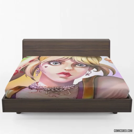 Harley Quinn DC Playful Essence Comic Fitted Sheet