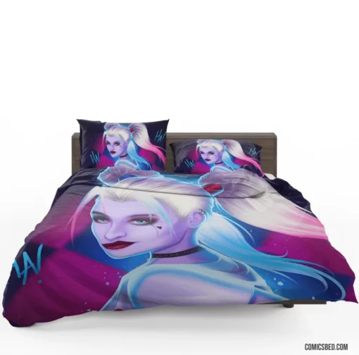 Harley Quinn DC Vibrant Spirit Comic Bedding Set