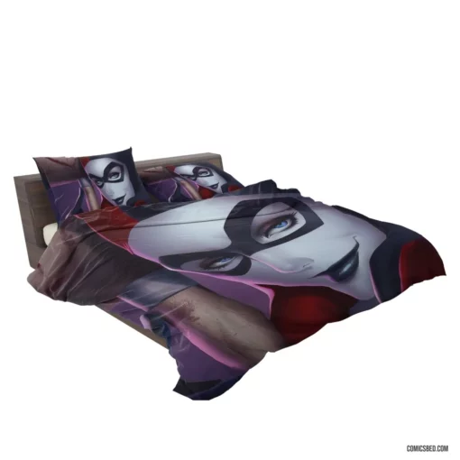 Harley Quinn Face DC Jester Comic Bedding Set 2