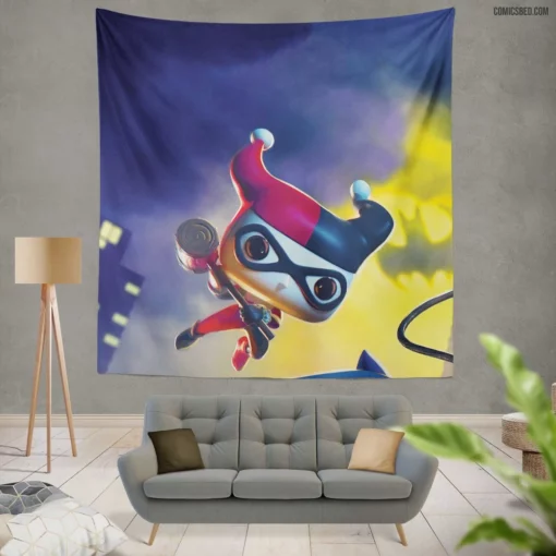 Harley Quinn Funko POP! DC Mischievous Jester Comic Wall Tapestry