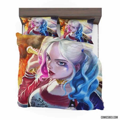 Harley Quinn Girl DC Jester Comic Bedding Set 1