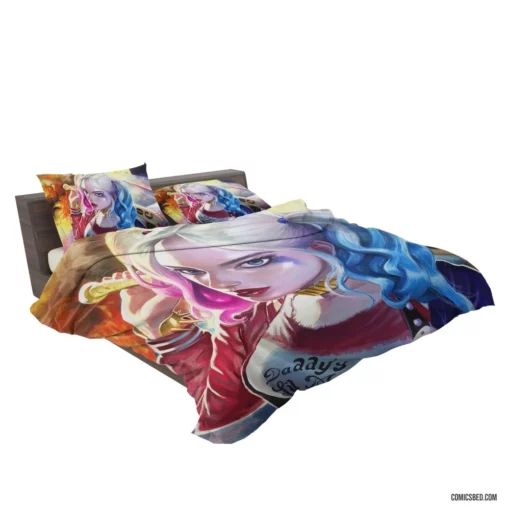 Harley Quinn Girl DC Jester Comic Bedding Set 2