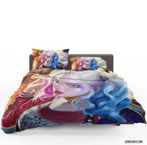 Harley Quinn Girl DC Jester Comic Bedding Set