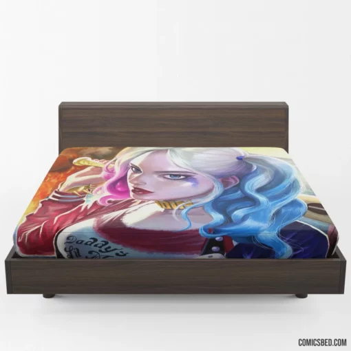 Harley Quinn Girl DC Jester Comic Fitted Sheet