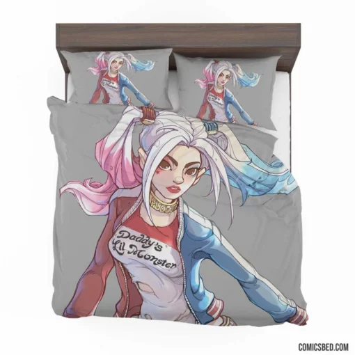 Harley Quinn Girl DC Mischievous Muse Comic Bedding Set 1