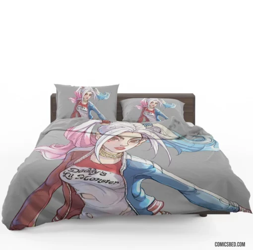 Harley Quinn Girl DC Mischievous Muse Comic Bedding Set