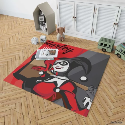 Harley Quinn Gotham Icon Comic Rug 1