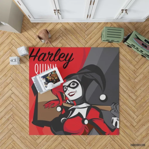 Harley Quinn Gotham Icon Comic Rug