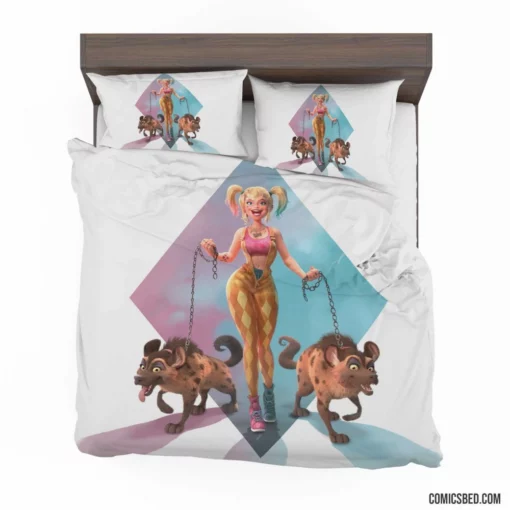 Harley Quinn Hyena DC Dynamic Duo Comic Bedding Set 1