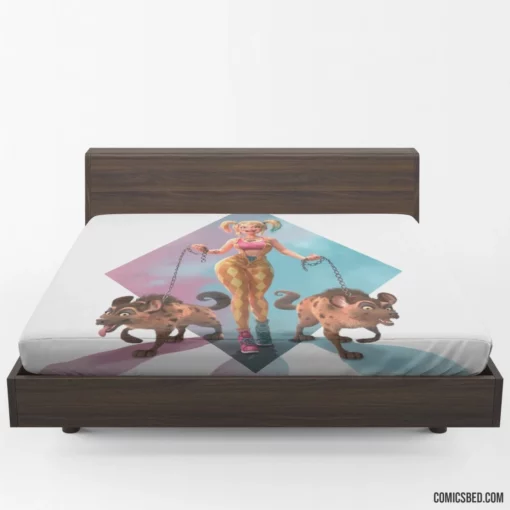 Harley Quinn Hyena DC Dynamic Duo Comic Fitted Sheet