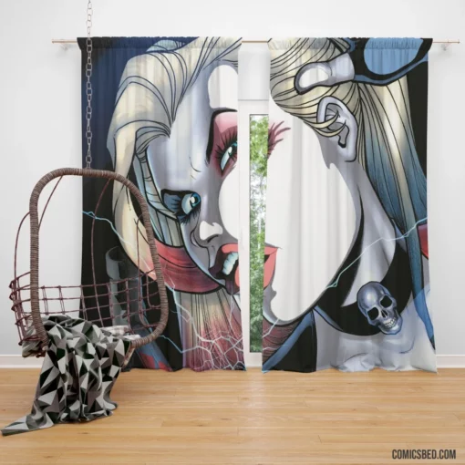 Harley Quinn Iconic Villainess Comic Curtain