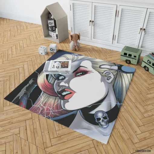 Harley Quinn Iconic Villainess Comic Rug 1