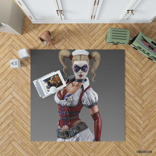 Harley Quinn Insane Adventures Comic Rug