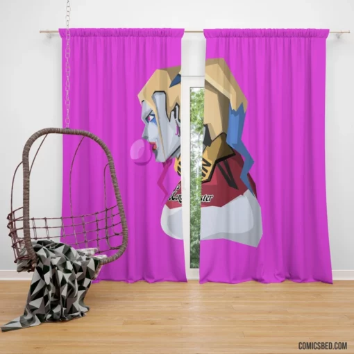 Harley Quinn Mad Love and Mayhem Comic Curtain