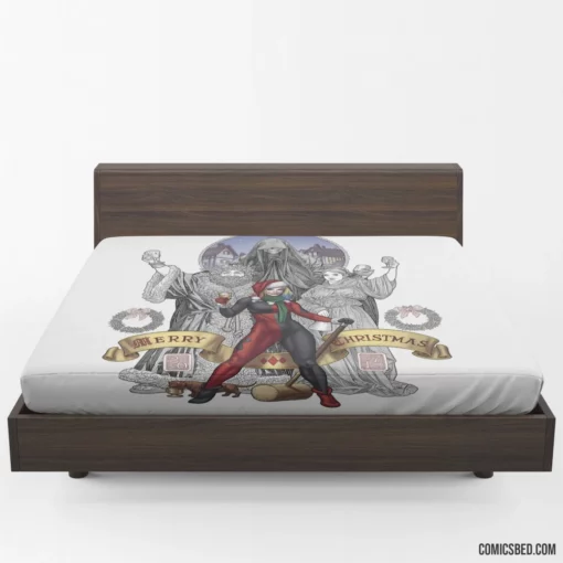 Harley Quinn Merry Mayhem Comic Fitted Sheet