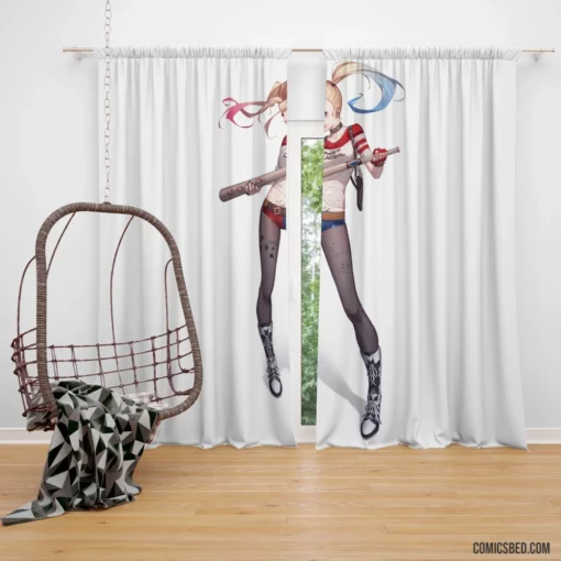 Harley Quinn Misadventures Comic Curtain