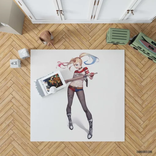 Harley Quinn Misadventures Comic Rug