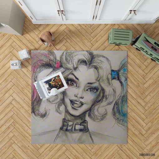 Harley Quinn Mischief Mania Comic Rug