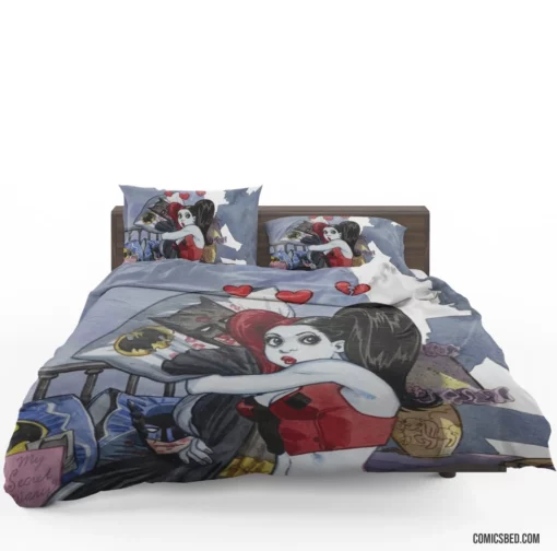 Harley Quinn Mischievous Jester Comic Bedding Set