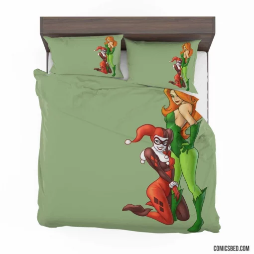 Harley Quinn & Poison Ivy DC Duo Comic Bedding Set 1