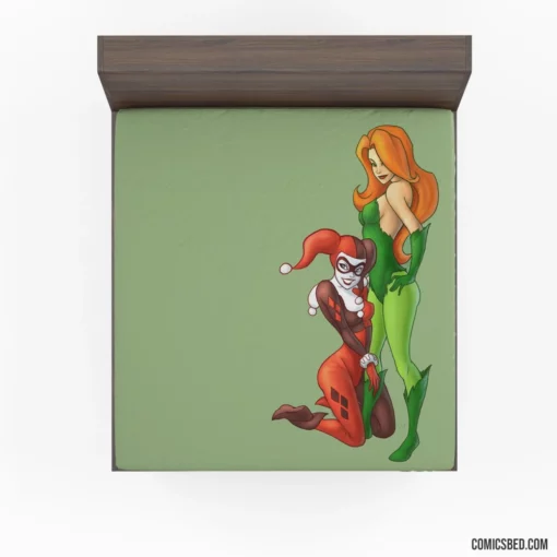 Harley Quinn & Poison Ivy DC Duo Comic Fitted Sheet 1