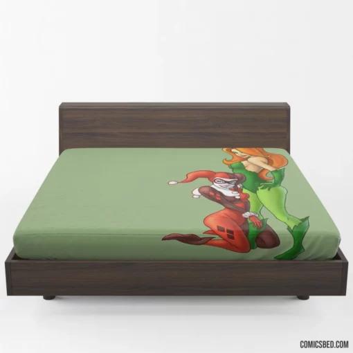 Harley Quinn & Poison Ivy DC Duo Comic Fitted Sheet