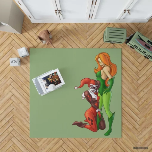 Harley Quinn & Poison Ivy DC Duo Comic Rug