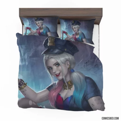 Harley Quinn Police DC Joker Comic Bedding Set 1