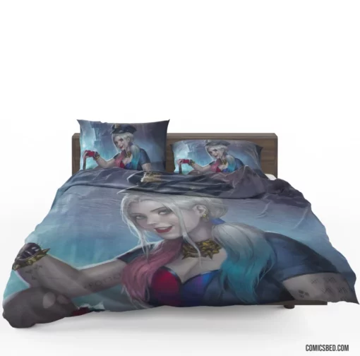 Harley Quinn Police DC Joker Comic Bedding Set