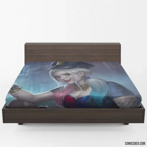 Harley Quinn Police DC Joker Comic Fitted Sheet