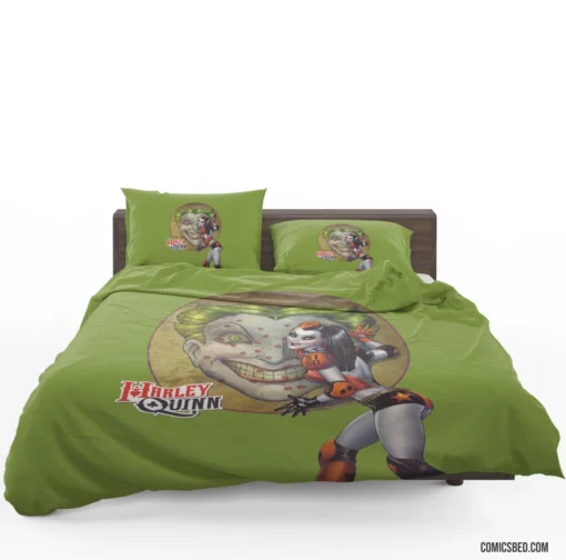 Harley Quinn Queen of Chaos Redux Comic Bedding Set