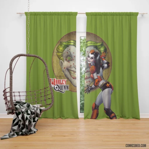 Harley Quinn Queen of Chaos Redux Comic Curtain