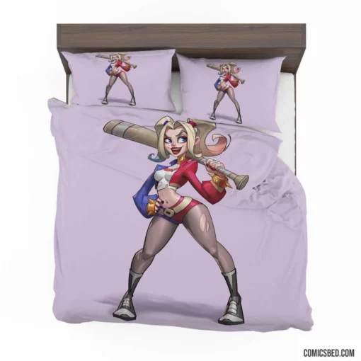 Harley Quinn Shorts DC Delight Comic Bedding Set 1