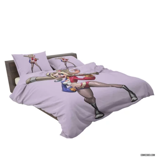 Harley Quinn Shorts DC Delight Comic Bedding Set 2