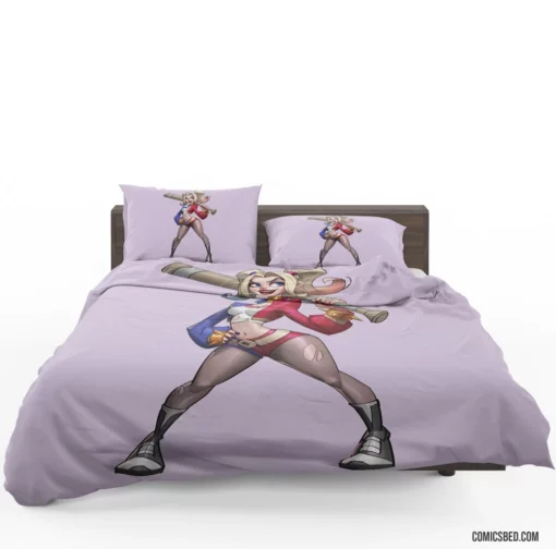 Harley Quinn Shorts DC Delight Comic Bedding Set