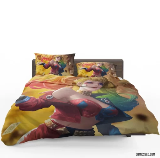 Harley Quinn Twintails DC Jester Comic Bedding Set